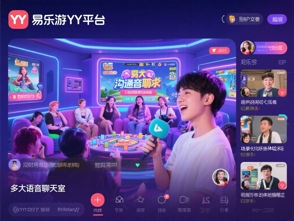 易乐游YY平台深谙用户需求，不仅搭建了一个沟通的桥